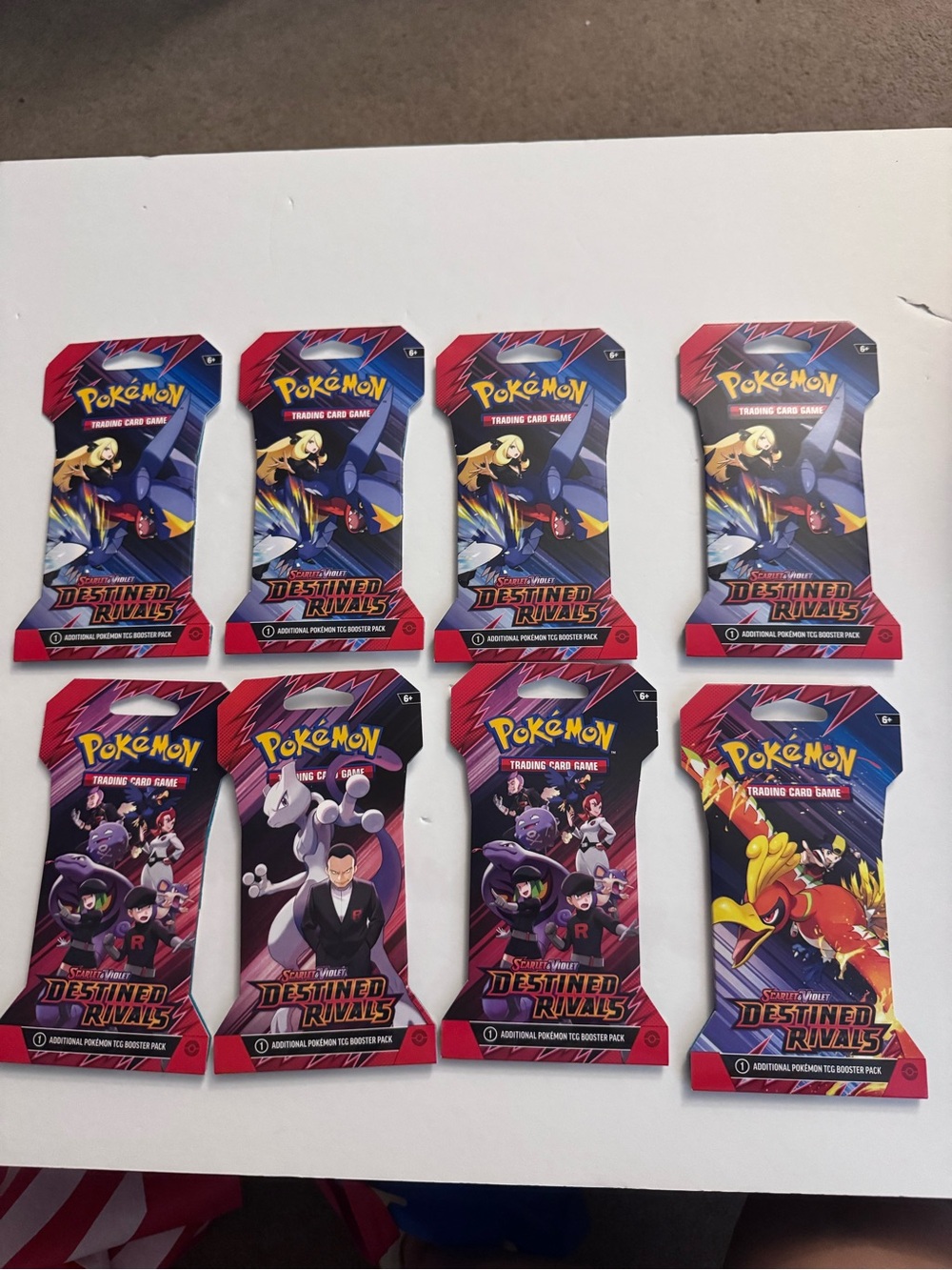 Pokémon TCG: Destined Rivals Booster Pack Blister Cards - 8 pack